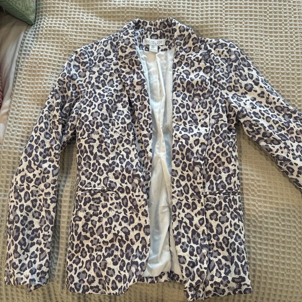 Rachel Zoe Leopard Print Blazer
